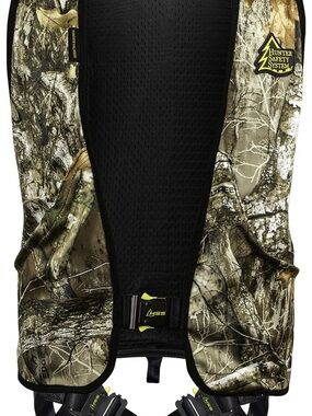 Tree stalker II Camouflage Safety Vest - Camo/Black/ Harness